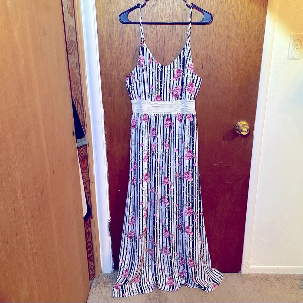 Floral Striped Dress